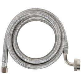 Certified Appliance Accessories Braided Stainless Steel Dishwasher Connector with Elbow, 6ft