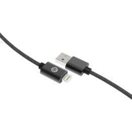 iEssentials® Charge & Sync Braided Lightning® to USB Cable (72 In.; Black)