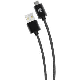 iEssentials® Charge and Sync Braided USB-C® to USB-A Cable (120 In.; Black)