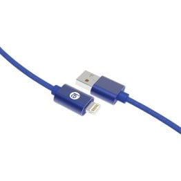 iEssentials® Charge and Sync Braided Lightning® to USB Cable (120 In.; Blue)