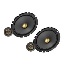 Pioneer® TS-A1601C 6-1/2-In. 350-Watt 2-Way Component Speakers Black and Gold, Max Power 2 Pack