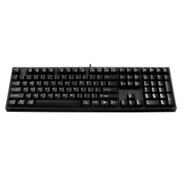 Adesso® Wired Full-Sized Mechanical Keyboard with CoPilot AI™ Hotkey, Multi-OS, EasyTouch 670, Black