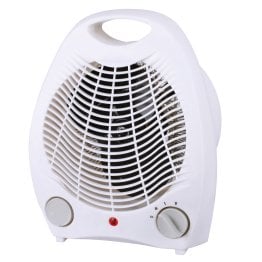 Brentwood® Kool Zone H-F302W 1,500-Watt-Max Portable Ceramic Space Heater and Fan, White