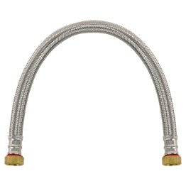 Certified Appliance Accessories Braided Stainless Steel Water Heater Connector, 1.5ft