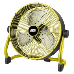 Seasons Comfort™ Comfort Gear® 12-In. Variable-Speed Metal Rechargeable Floor Fan, FHVB12, Yellow and Black