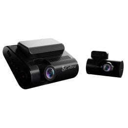 Cobra® SC 250R Front 4K Smart Dash Cam with 1080p Rear Accessory Cam, GPS, Wi-Fi®, and microSD™ Card