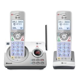 AT&T® 2-Handset Expandable Cordless Phone with Bluetooth® Connect to Cell™, Smart Call Blocker, and Answering System