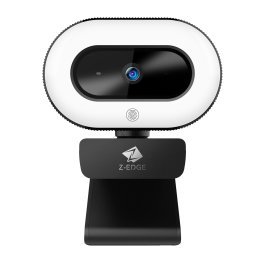 Z-EDGE™ Full HD 1080p 2.0-MP Auto-Focus Webcam and Ring Light with Full Directional Microphone, ZW560D