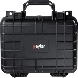 Eylar® SA00010 Compact Waterproof and Shockproof Gear and Camera Hard Case with Foam Insert (Black)