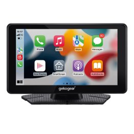 GekoGear™ Orbit C100 7-In. Portable Infotainment Display Compatible with Apple® CarPlay®, Android Auto™, Bluetooth®, and Wi-Fi®