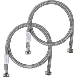 Certified Appliance Accessories® 2 pk Braided Stainless Steel Washing Machine Hoses, 6ft