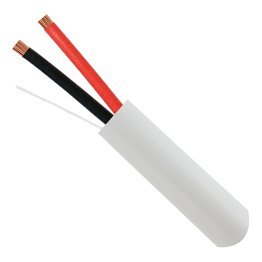 VC Vertical Cable V-Sound 14-AWG Audio Cable with PVC Jacket, 2 Conductor, 41 Strand, 500-Ft. Pull Box (White)