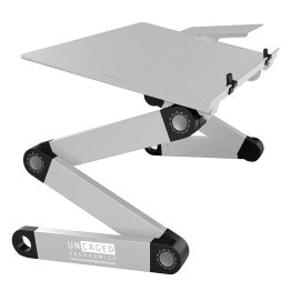 Uncaged Ergonomics® WorkEZ Adjustable Keyboard Riser Stand for Desktop (Silver)