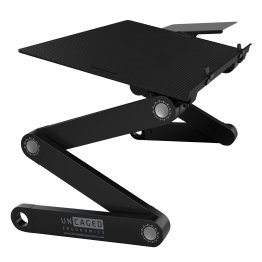 Uncaged Ergonomics® WorkEZ Adjustable Keyboard Riser Stand for Desktop (Black)