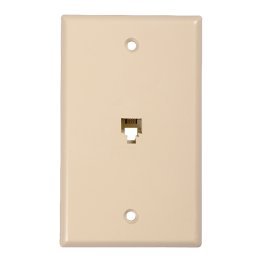 RCA TP247R Phone Jack Wall Plate (Ivory)
