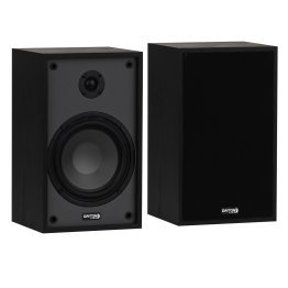 Dayton Audio® Classic B65 40-Watt-Continuous Wall-Mountable Powered Bookshelf/Surround Speaker Set with 6.5-In. Woofers and Hi-Fi Design, Pair (Black)