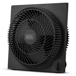 BLACK+DECKER™ 9-In. 3-Speed Portable Frameless Tabletop Box Fan, BFB09 (Black)