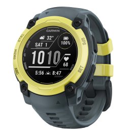 Garmin® Instinct® E GPS Smartwatch with 40-mm Case, Bluetooth®, Health/Fitness Tracking, Navigation, Sports Apps, 10 ATM (Electric Lime/Twilight)