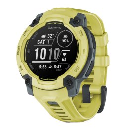 Garmin® Instinct® E GPS Smartwatch with 45-mm Case, Bluetooth®, Health/Fitness Tracking, Navigation, Sports Apps, 10 ATM (Electric Lime/Twilight)