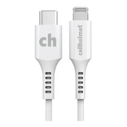 cellhelmet® Charge and Sync USB-C® to Lightning® Round Cable (10 Ft.)
