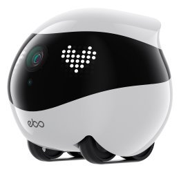 Enabot® EBO Air 2 Whole-Home Mobile Robot, with 2K Ultra HD Camera and Remote Monitoring and Control (Dove White)