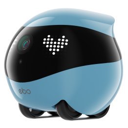 Enabot® EBO Air 2 Whole-Home Mobile Robot, with 2K Ultra HD Camera and Remote Monitoring and Control (Jay Blue)