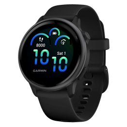 Garmin® vívoactive® 6 Fitness-Tracking AMOLED Smartwatch with Band (Slate/Black)