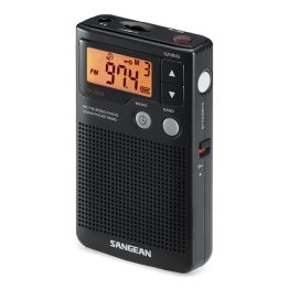 Sangean® AM/FM Digital Pocket Radio with Earbuds, Black, DT-200X