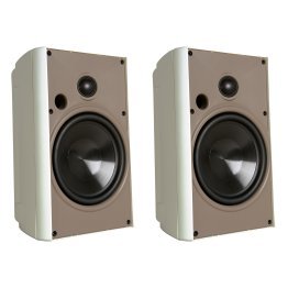 Proficient® Audio AW525 125-Watt 5-1/4-In. Indoor/Outdoor Speaker Set (White)