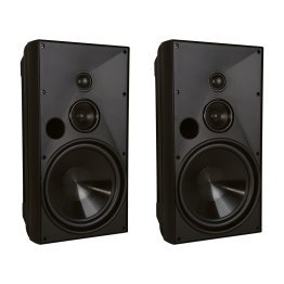 Proficient® Audio AW830 175-Watt 8-In. Outdoor 3-Way Speaker Set (Black)