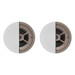 Proficient® Audio 6-1/2-In. 100-Watt Protege C626 2-Way In-Ceiling Speaker Pair with Graphite Woofer and Pivoting Silk-Dome Tweeter, 8 Ohms