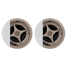 Proficient® Audio 6-1/2-In. 100-Watt Protege C635 2-Way In-Ceiling Speaker Pair with Aluminum Woofer and Pivoting Titanium-Dome Tweeter, 8 Ohms