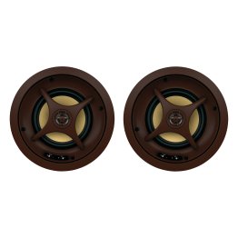 Proficient® Audio 6-1/2-In. 150-Watt Signature C695s 2-Way In-Ceiling Speaker Pair with Aramid Fiber Woofer and Pivoting Aluminum-Dome Tweeter, 8 Ohms