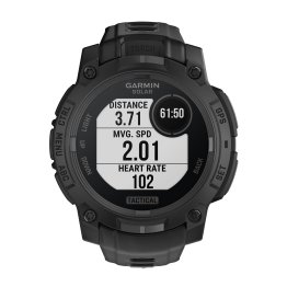 Garmin® Instinct® 3 Tactical Edition 50-mm Solar GPS Smartwatch with Black Silicone Band