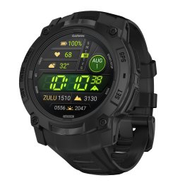 Garmin® Instinct® 3 Tactical Edition AMOLED 50-mm GPS Smartwatch with Black Silicone Band