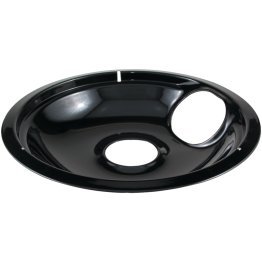 Stanco Metal Products Black Porcelain Replacement Drip Bowl (8 In.)