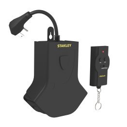 STANLEY® 3-AC Outlet Outdoor Grounded Power Hub with Remote Transmitter, 31171