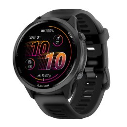 Garmin® Forerunner® 570 Running Smartwatch with 47-mm Aluminum Bezel (Slate Gray/Black)