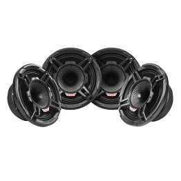 DB Drive™ WDX6MOTO-4CD 6.5-In. 500-Watt-Max Quad Speaker Kit with Back-Loaded Compression Drivers