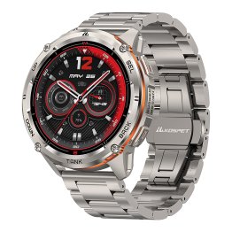 KOSPET® TANK T3 Ultra 2 GPS Smartwatch with 1.43-In. AMOLED Touch Screen, Bluetooth®, 170+ Sports Modes, and 2 Bands (Silver)