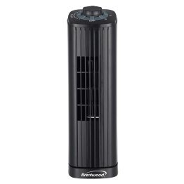 Brentwood® 14-In. 3-Speed Portable Oscillating Tower Fan, Black, F-14TBK