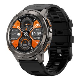 KOSPET® TANK T3 Special Edition Smartwatch with 1.43-In. AMOLED Touch Screen, Bluetooth®, 170+ Sports Modes, and Military Grade Protection (Black)