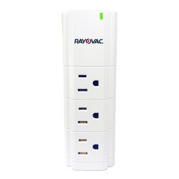 RAYOVAC® 9-AC Outlet and 2-USB Port Portable Power Strip and Charger Wall Tap, SS-Q902