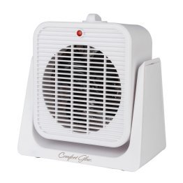 Comfort Glow® EFH1527 1,500-Watt-Max Portable Electric Fan Heater with Tilting Base, White