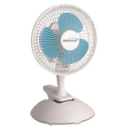Brentwood® Kool Zone 6-In. 2-Speed Convertible Clip-on Desk Fan