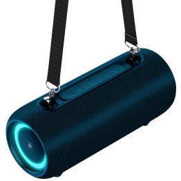 STUDIO PRO by FISHER® Torrent Pro Bluetooth® FM Radio LED Boom Box and Speakerphone, SBX950 (Navy Blue)