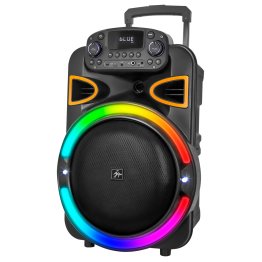 STUDIO PRO by FISHER® DJ PARTY PRO Portable Bluetooth® LED Ring-Light Party System Speaker with Digital Display and Remote, SBX1530