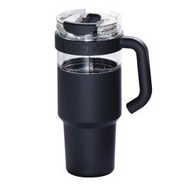 ASOBU® 34-Oz. Explorer See-Through Travel Mug with Detachable Insulated Tumbler (Black)
