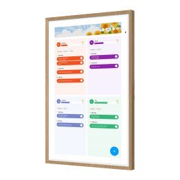 Apolosign® 15.6-In. Dual-Mode Digital Calendar, Wall Planner, and Smart Family Organizer (Teak Yellow)
