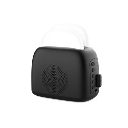 Priority Products Toaster-Shaped Sleeping Machine with Bluetooth® Speaker and Night-Light (Black)